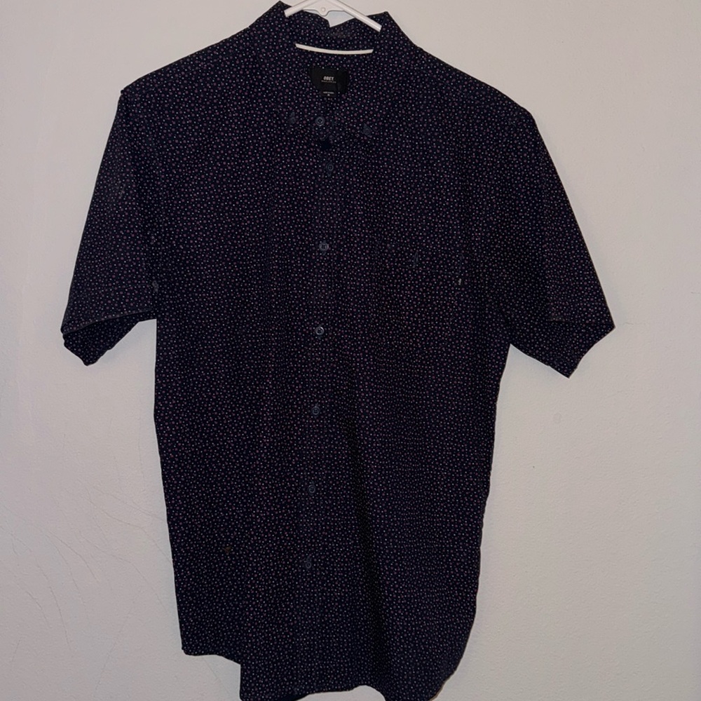 Obey button shirt size medium